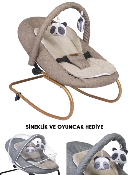 Baby Home 330 Hug Anakucağı - Kademeli - Sallanır - Sabitlenebilir - Oyuncaklı - Bebek Puseti - 7