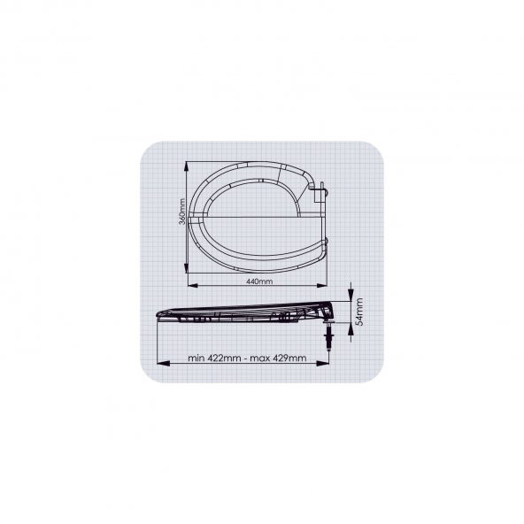 Rona Tisa ThermoPlast (Alttan Monte) Standart Klozet Kapağı Beyaz - 4