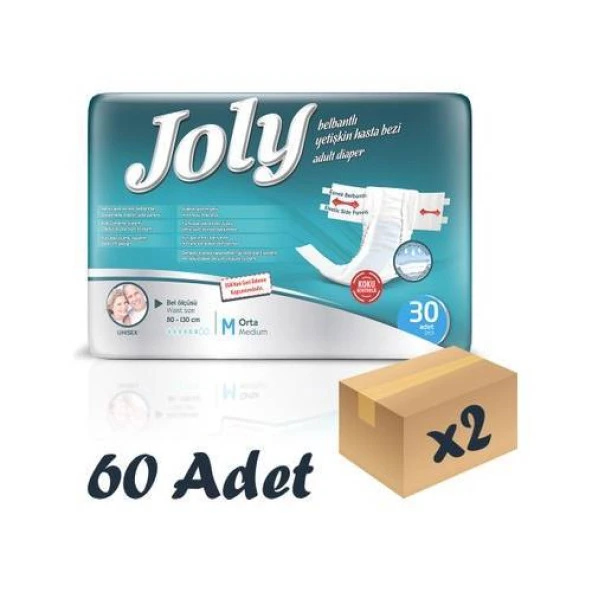 Joly Belbantlı Yetişkin Hasta Bezi Medium 30 Adet-2 Adet
