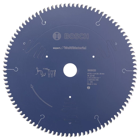 Bosch - Expert Serisi Çoklu Malzeme için Daire Testere Bıçağı 300*30 mm 96 Diş
