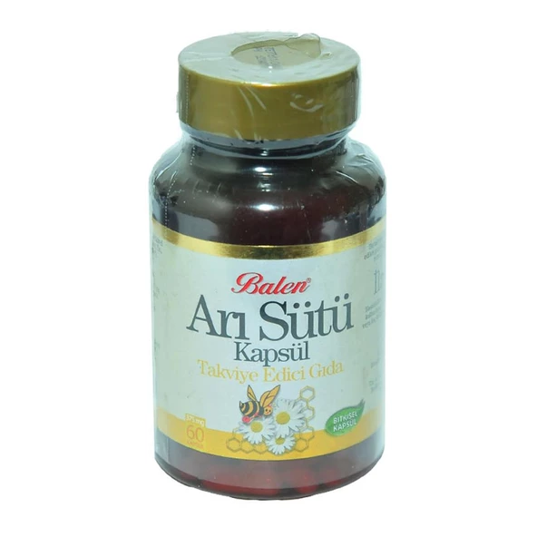 Balen Arı Sütü Kapsülü 375mg x 60 Bitkisel Kapsül Royal Jelly