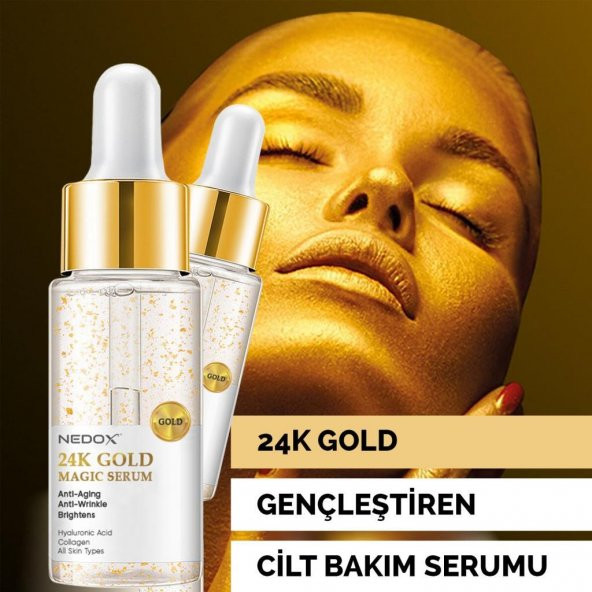 NEDOX Yaşlanma Ve Kırışıklık Karşıtı Anti Aging 24k Gold Serum 30 ml - 2