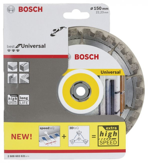 Bosch - Best Serisi Genel Yapı Malzemeleri ve Metal İçin Elmas Kesme Diski 150 mm