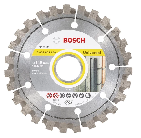 Bosch - Best Serisi Genel Yapı Malzemeleri ve Metal İçin Elmas Kesme Diski 115 mm