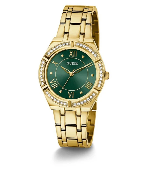GUESS GUGW0033L8 ALTIN KAPLAMA TAŞLI BAYAN KOL SAATİ - 5