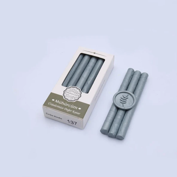 Mühür Mumu Çubuk 11mmx120mm 10 lu Paket Model: 137 YEŞİL HAKİ - 3