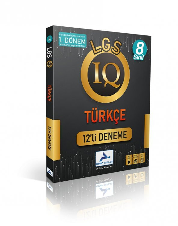 PARAF 8.SINIF IQ TÜRKÇE 12 Lİ DEN.1.DÖNEM KONULARI9786257423434