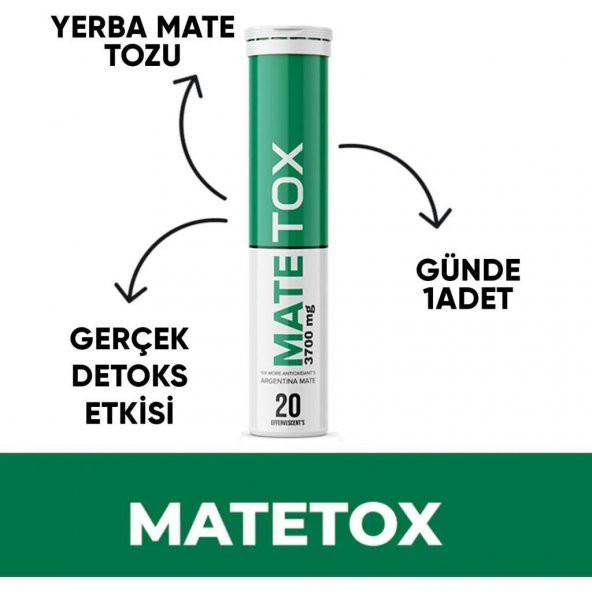 NEDOX Matetox Detoks 20 Efervesan Tablet