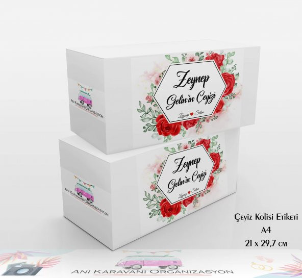 Çeyiz Kolisi Etiketi / ÇK-15 - 1