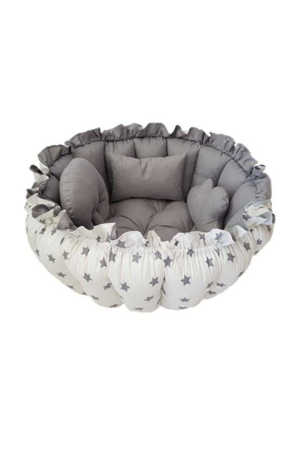 Babynest-uyku Ve Oyun Minderi Pamuk Kumaş - 4