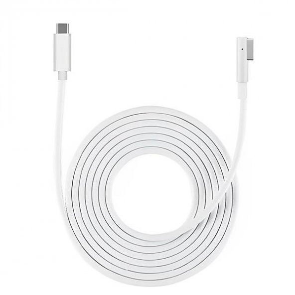 Polham 100W 1.8 Metre Type C to Magsafe 1 (L-Tip) Şarj Kablosu, Apple Macbook Pro, Air Şarj Kablosu - 5