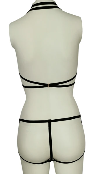 ASM1070 2 li Kadın Siyah Karamis Bralet Takım - 3