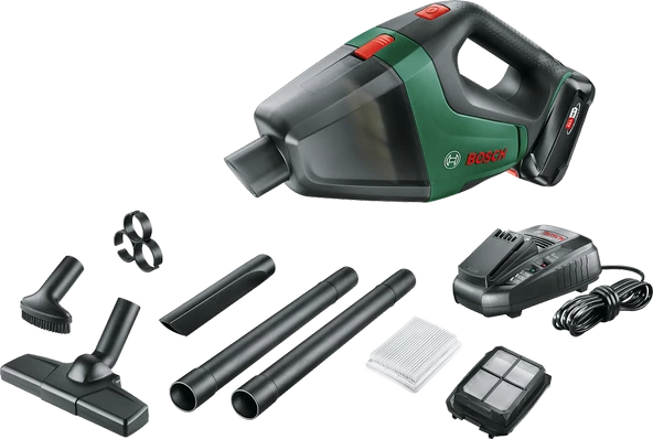 Bosch UniversalVac 18 Tek Akülü Süpürge (1 x 2,5Ah)