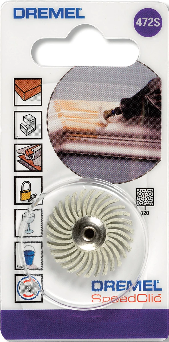DREMEL® EZ SpeedClic: Detay Aşındırıcı Fırça 120 kumlu (472S) - 2