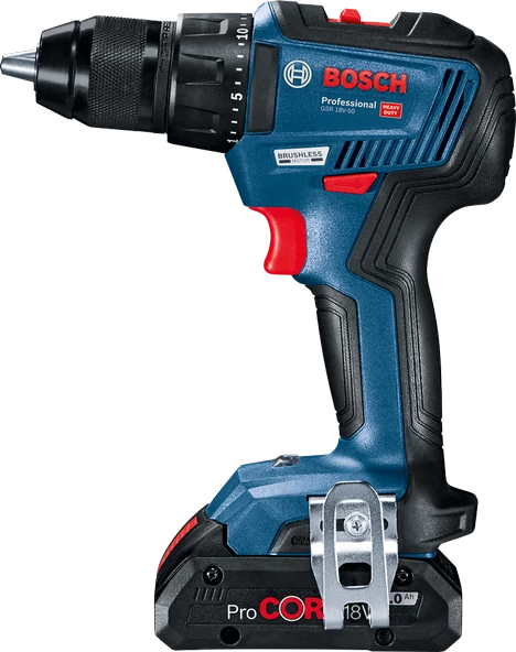Bosch Professional GSR 18V-50 Akülü Delme Vidalama Makinesi