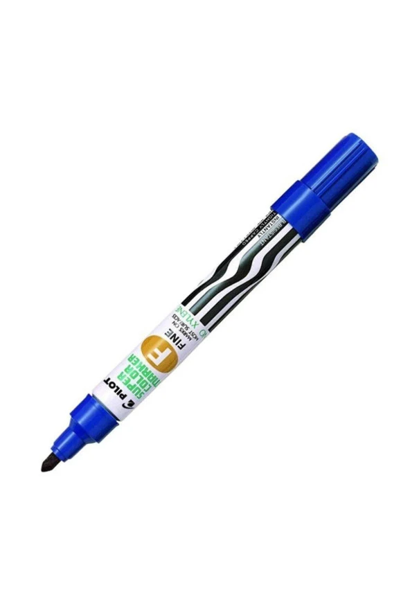 Pilot Permanent Marker Yuvarlak Mavi Permanent Markör (12 Li Paket)