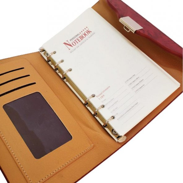 Ahşap Kapaklı Büyük Boy Şifreli Defter Günlük Defter Hediyelik - 2