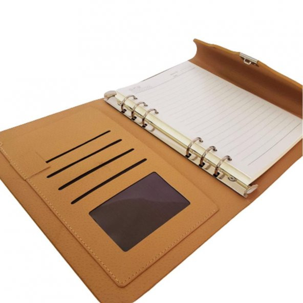 Ahşap Kapaklı Büyük Boy Şifreli Defter Günlük Defter Hediyelik - 3