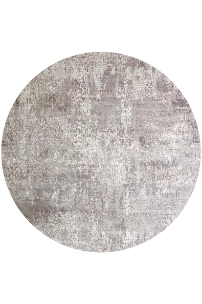 Frenda Home Modern Yıkanabilir Pamuk Taban Yuvarlak Halı  KAHVE 120X120