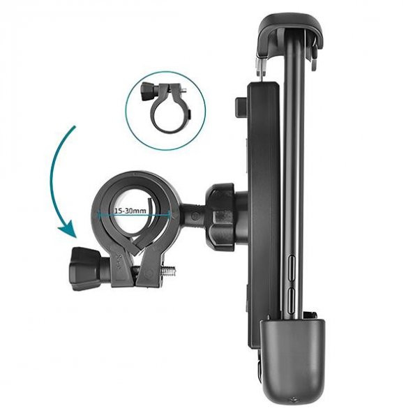 Coofbe Super Tutuş 360 Dönebilen Gidon İçin Motorsiklet Telefon Tutucu Navigasyon Tutucu Telefon Tutucu - 5