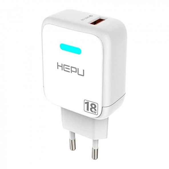 HEPU HP618T QC3.0 18W Seyahat Şarj Aleti USB-Type-C Kablo Set - 4