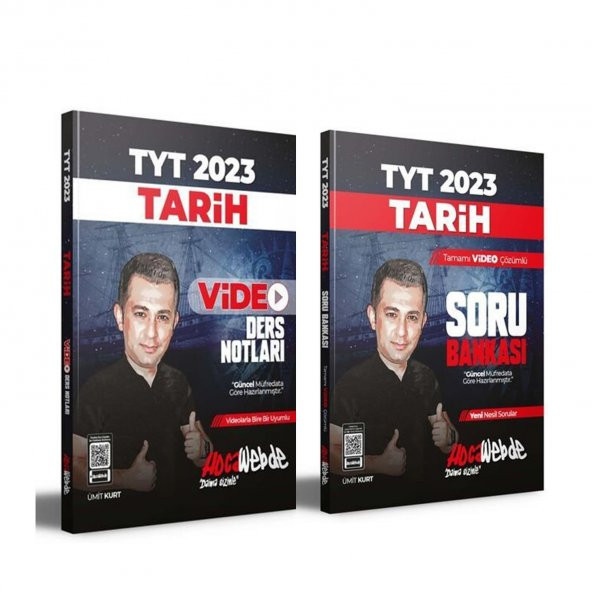 Hocawebde 2023 TYT Tarih Konu ve Soru Bankası Seti 2 Kitap