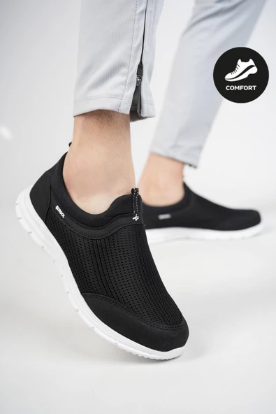 Muggo Star Garantili Unisex Ortopedik Bağcıksız Nefes Alabilen Hafif Yürüyüş Sneaker Spor Ayakkabı - 9