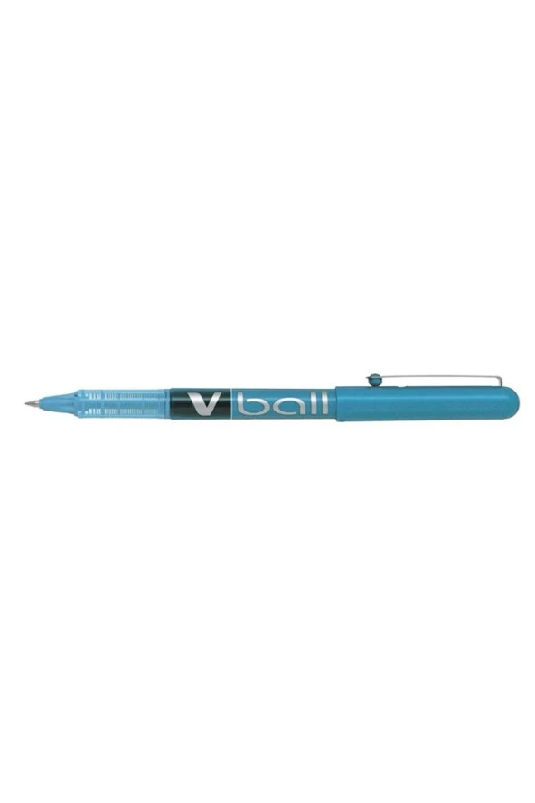Pilot V-Ball V System Bilye Uçlu 0.5 MM Açık Mavi Roller Kalem (12 Li Paket) - 2
