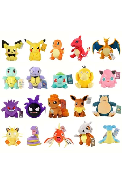 Pokemon Orijinal Lisanslı Peluş Pikachu - 2