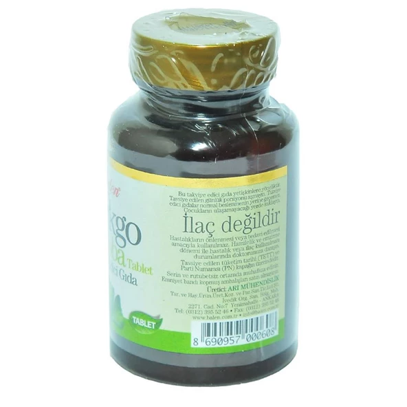 Balen Ginkgo Biloba Tableti 600Mg X 60 Doğal Saf Bitkisel Tablet - 2