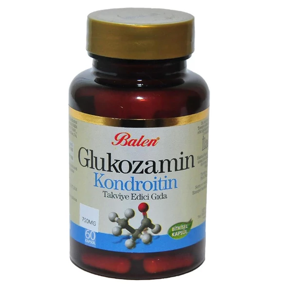 Balen Glukozamin Kondroitin 750mg 60 Bitkisel Kapsülü Takviyesi