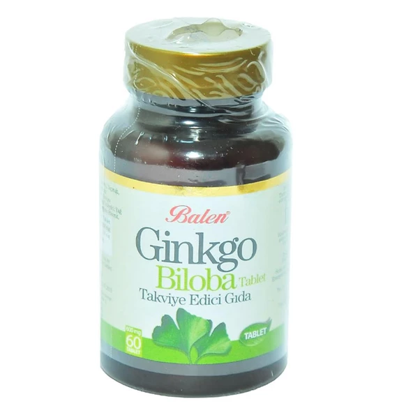 Balen Ginkgo Biloba Tableti 600Mg X 60 Doğal Saf Bitkisel Tablet