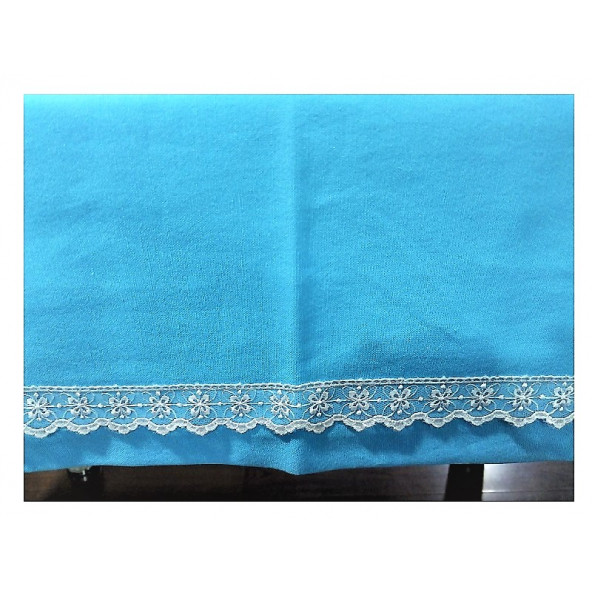 Dikdörtgen Masa Örtüsü-Mavi - 3