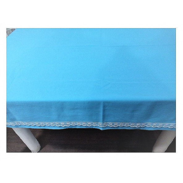 Dikdörtgen Masa Örtüsü-Mavi - 4