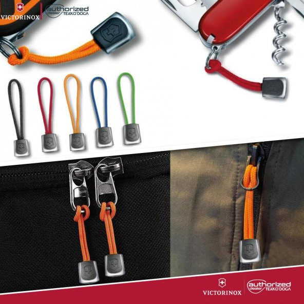 Victorinox 65mm Çakı Taşıma Kordonu Fermuar İpi Mavi 4.1824.2 - 2