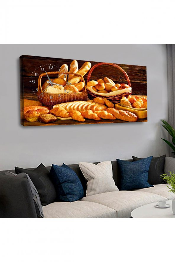 120x60 CM SAATLİ KANVAS TABLO KVS195