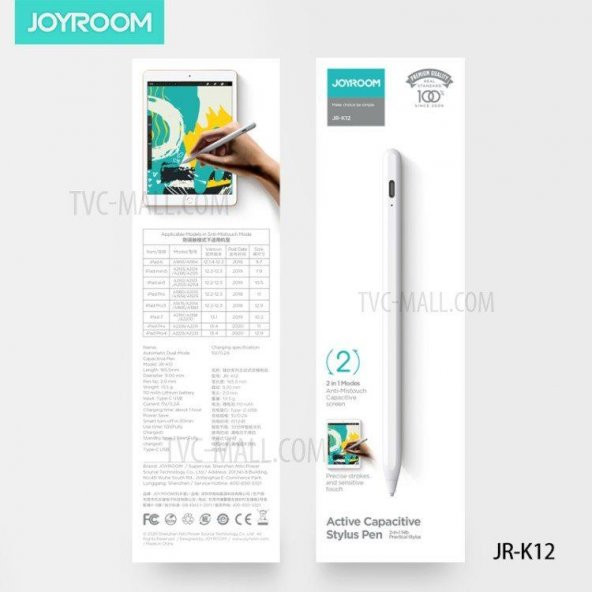 Joyroom İos & Android Dokunmatik Ekranlı Cihazlar İçin Otomatik Çift Modlu Kapasitif Kalem - Resim 2