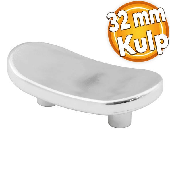 Trend Düğme Mobilya Mutfak Çekmece Dolap Dolabı Kapak Kulpu Kulpları Kulbu Plastik Krom Kulp 32 Mm ürün görseli