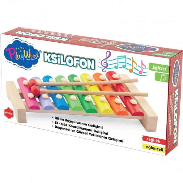 Ritim Duyguları Gelişimi Eğitici Ahşap Müzik Seti Ksilofon Eğitici Oyuncak