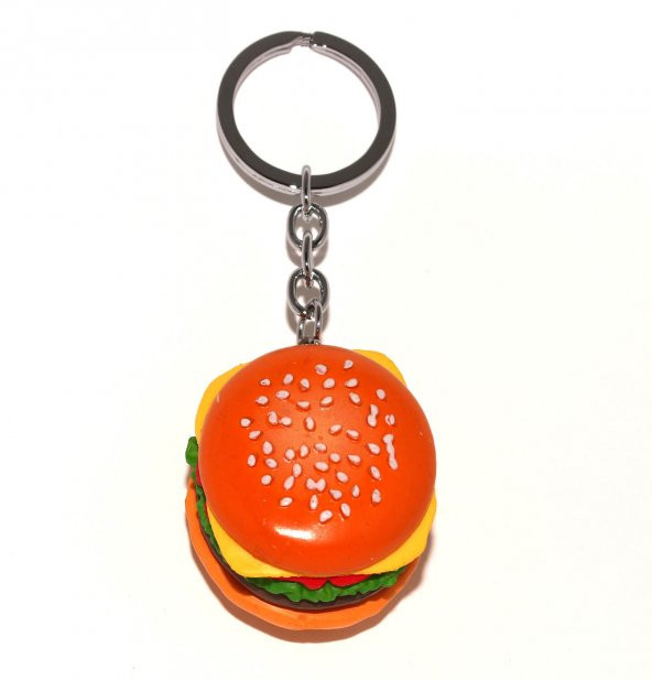 hamburger anahtarlık