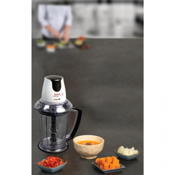 Tefal MasterChop Powelix Maxi 4 Bıçaklı Beyaz Rondo ve Doğrayıcı - 2