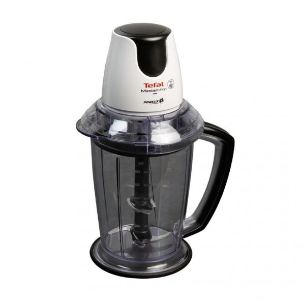 Tefal MasterChop Powelix Maxi 4 Bıçaklı Beyaz Rondo ve Doğrayıcı