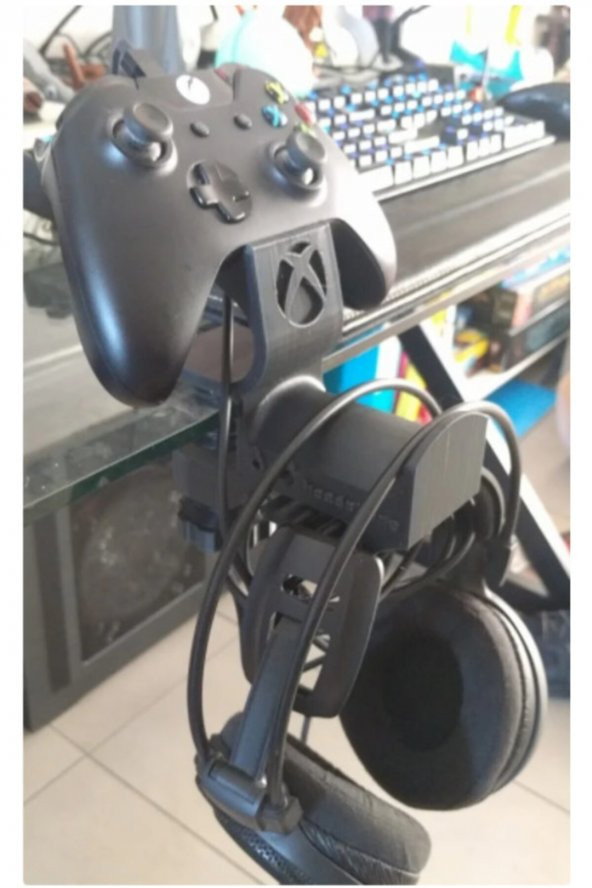 Xbox Konsol Standı Ve Kulaklık Standı-siyah