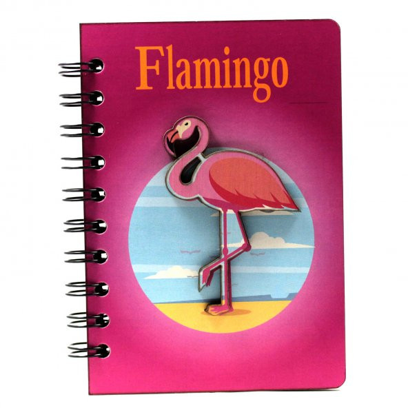 Flamingo 3D Mdf Defter