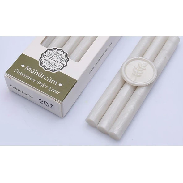 Mühür Mumu Çubuk 11mmx120mm 10 lu Paket Model: 207 İNCİ GÜMÜŞ ürün görseli