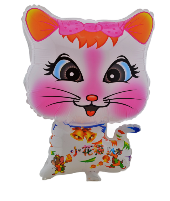 Beyaz Kedi 3 Adet Büyük Boy 41cmx54cm Folyo Balon Helyum No17 - 2