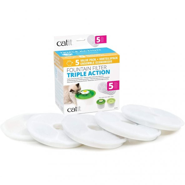 Catit 2.0 Triple Action Filter 5 Pack