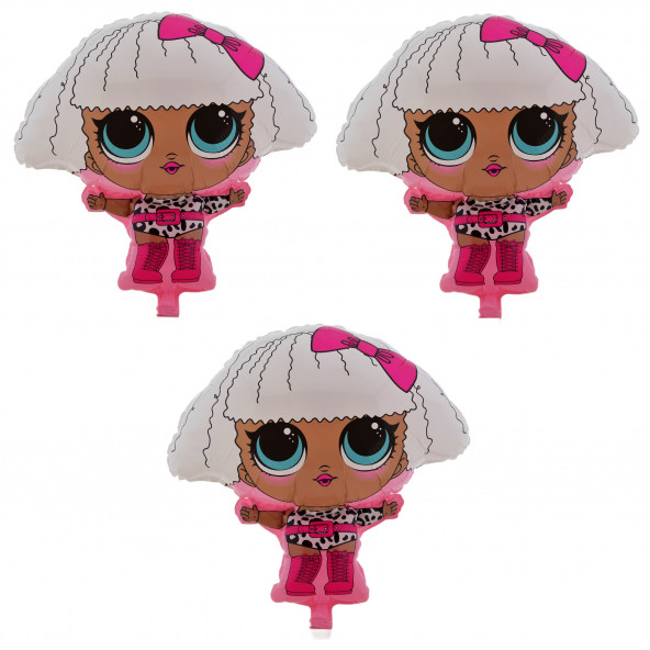 Lol Bebek 3 Adet Büyük Boy 40cmx60cm Folyo Balon Helyum No18