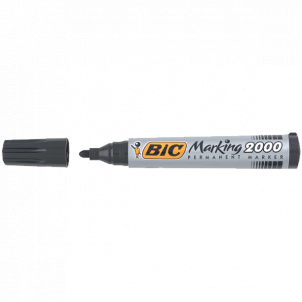 Bic Markör Permanent 1.7 MM Yuvarlak Uçlu Siyah 1 Adet 2000