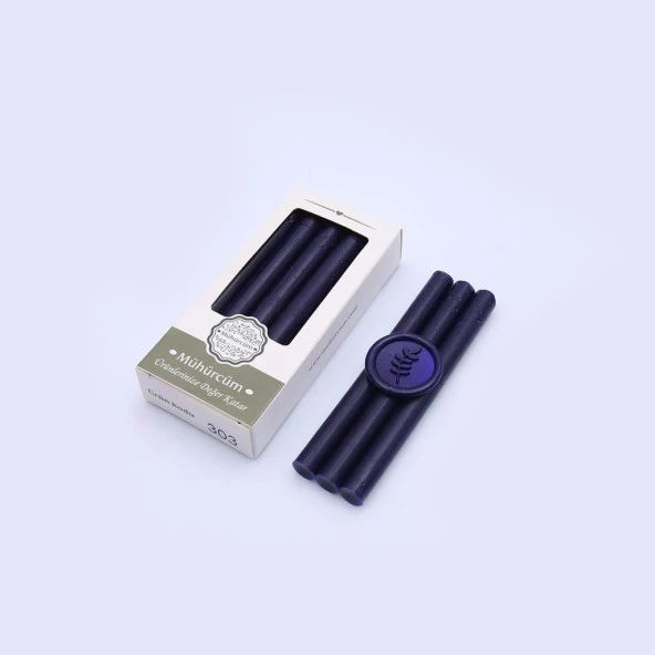 Mühür Mumu Çubuk 11mmx120mm 10 lu Paket Model: 303 SARAY MAVİSİ - 3